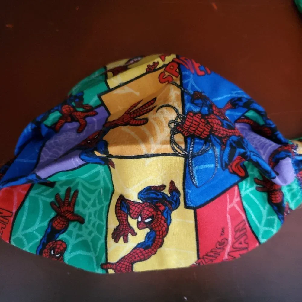 Cloth Face Mask - Silver/Copper Filters- Spiderman